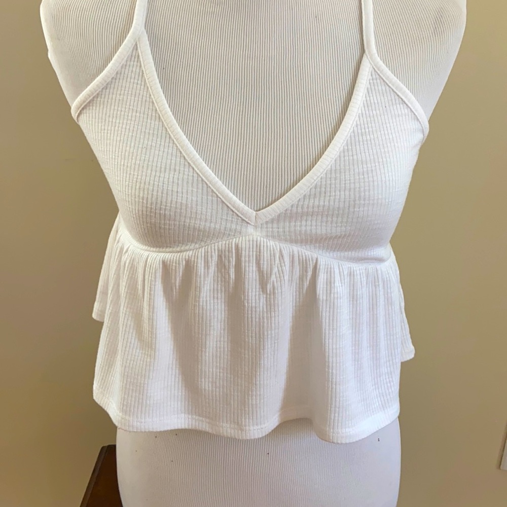White summer tank top from garage, size: small